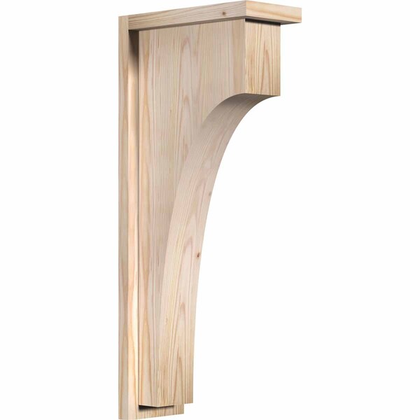 Ekena Millwork Huntington Smooth Corbel w/Backplate, Douglas Fir, 5 1/2"W x 12"D x 28"H COR06X12X28HUN01SDF - main